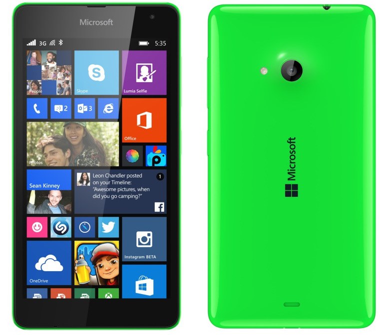 Lumia-535_Back_Green